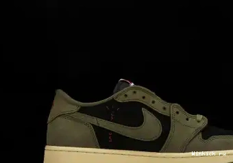 Low Travis Jordan OLIVE OG Scott BLACK Air 1 x 0624